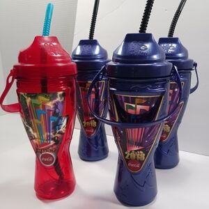 GREAT ADVENTURE & COCA-COLA 2017 & 2018 COLLECTIBLE Drink Holders Like New